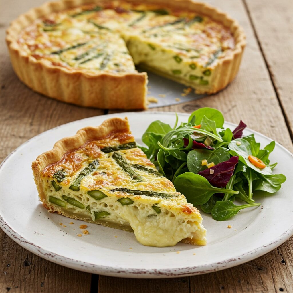 Asparagus and Gruyère Quiche: Savory spring sweets Dish