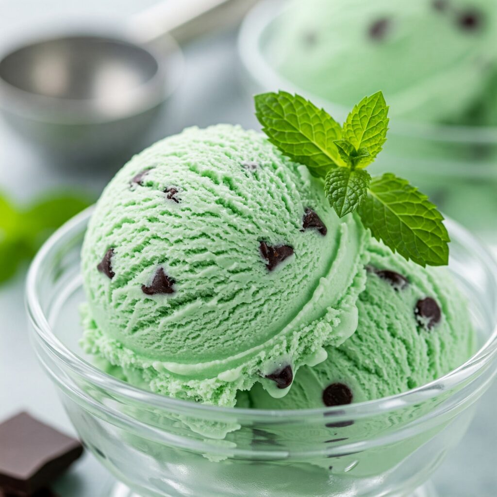 Mint Chocolate Chip Ice Cream: Cool Spring Treat