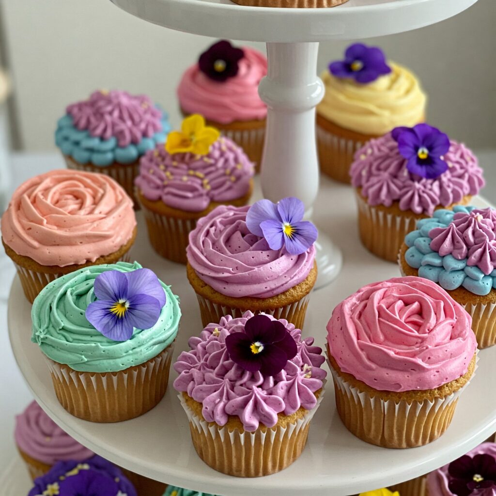 Spring Blossom Cupcakes: Colorful Delights